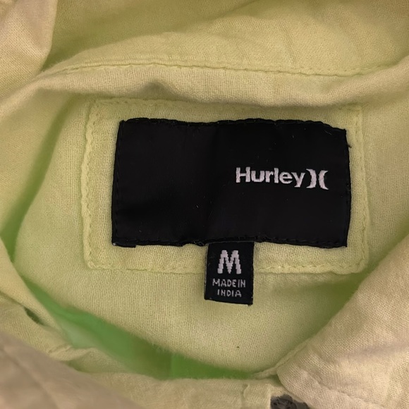 Hurley Long Sleeve Button Up Shirt Size Medium - Picture 2 of 3